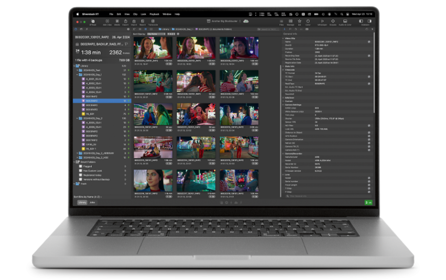 laptop running Silverstack