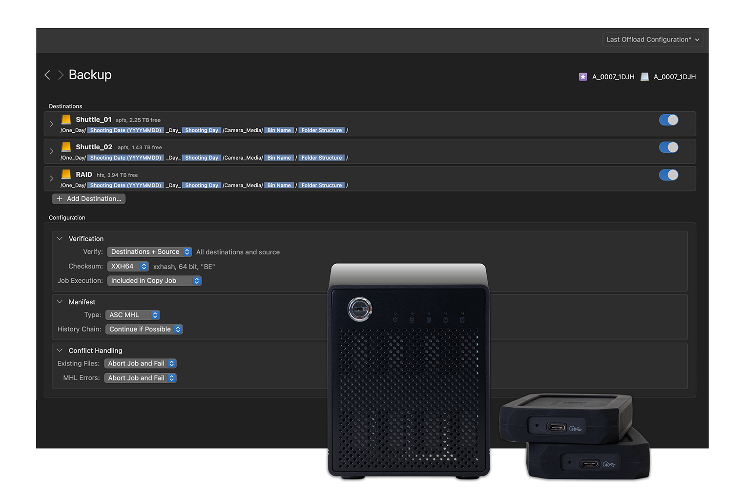 Secure backup