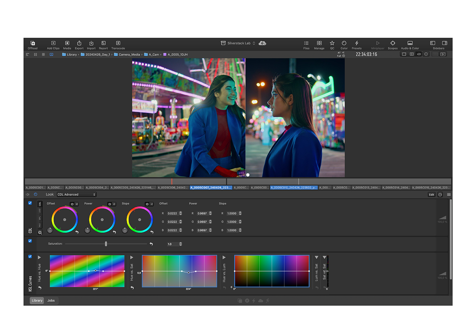 Dailies grading